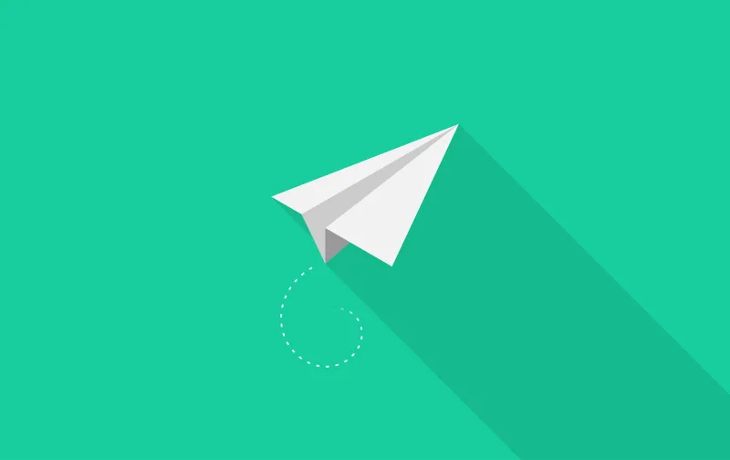 Plane Paper Green Stickdatei – Kinder