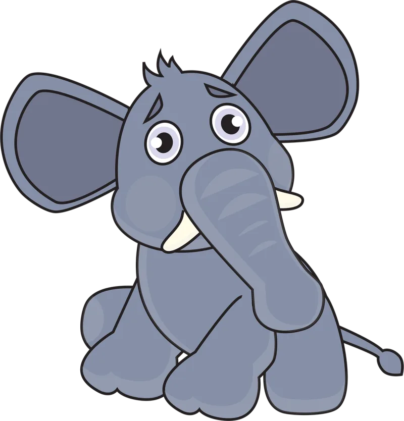 Elephant Baby elephant Safari Stickdatei – Tiere