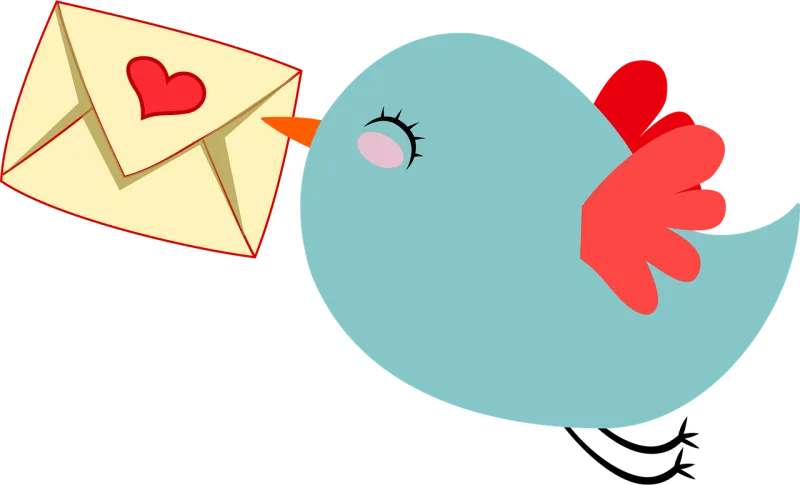 Animal Anthropomorphized Bird Stickdatei – Herzen & Liebe