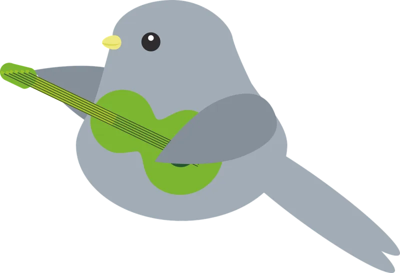 Bird Play Band Stickdatei – Musik