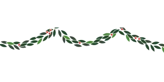 Christmas Decoration Leaves Stickdatei