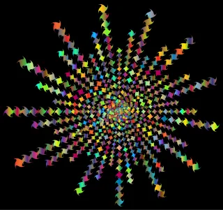 Colorful Prismatic Chromatic Stickdatei