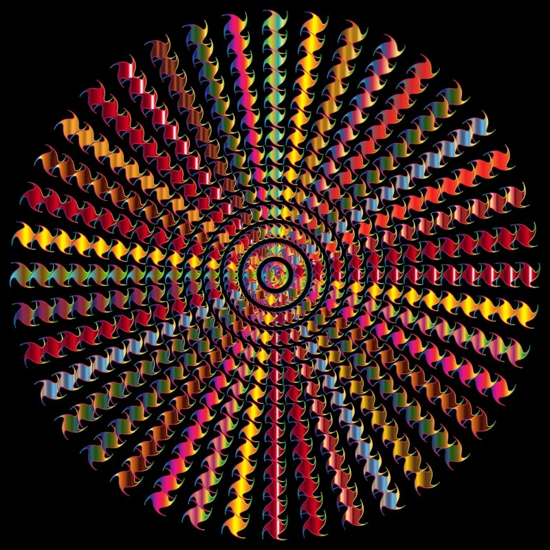 Colorful Prismatic Chromatic Stickdatei – Natur