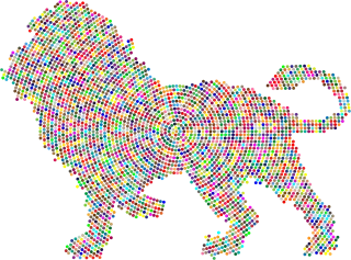 Lion Animal Big cat Stickdatei