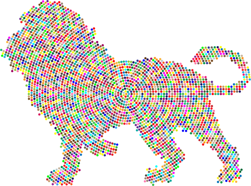 Lion Animal Big cat Stickdatei – Tiere