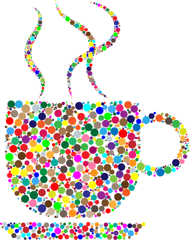 Coffee Cup Steam Stickdatei – Essen & Trinken