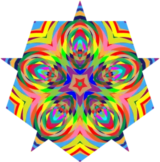 Colorful Chromatic Psychedelic Stickdatei – Weihnachten