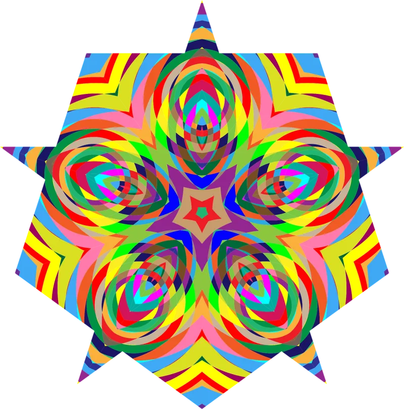 Colorful Chromatic Psychedelic Stickdatei – Weihnachten