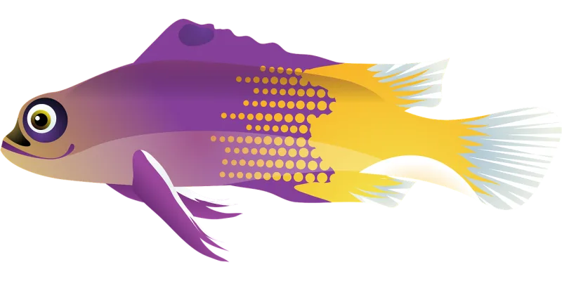 Fish Tropical fish Nature Stickdatei – Tiere