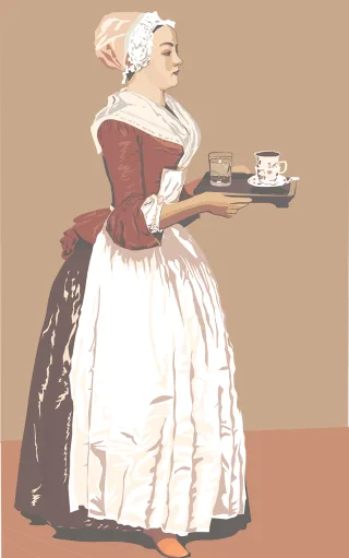 Painting Chocolate maker Rendering Stickdatei