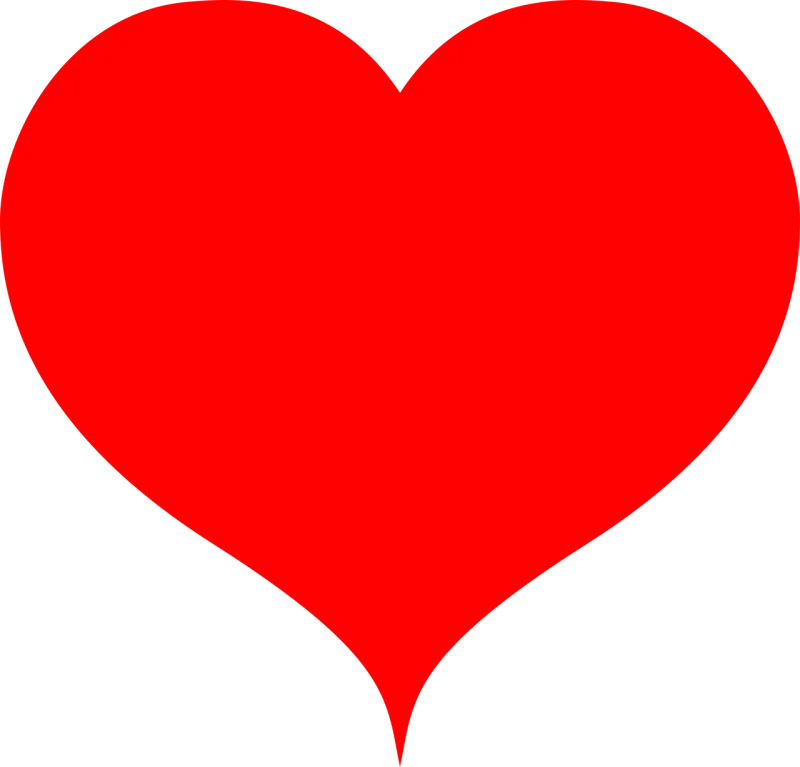 Heart Shape Red Stickdatei – Herzen & Liebe