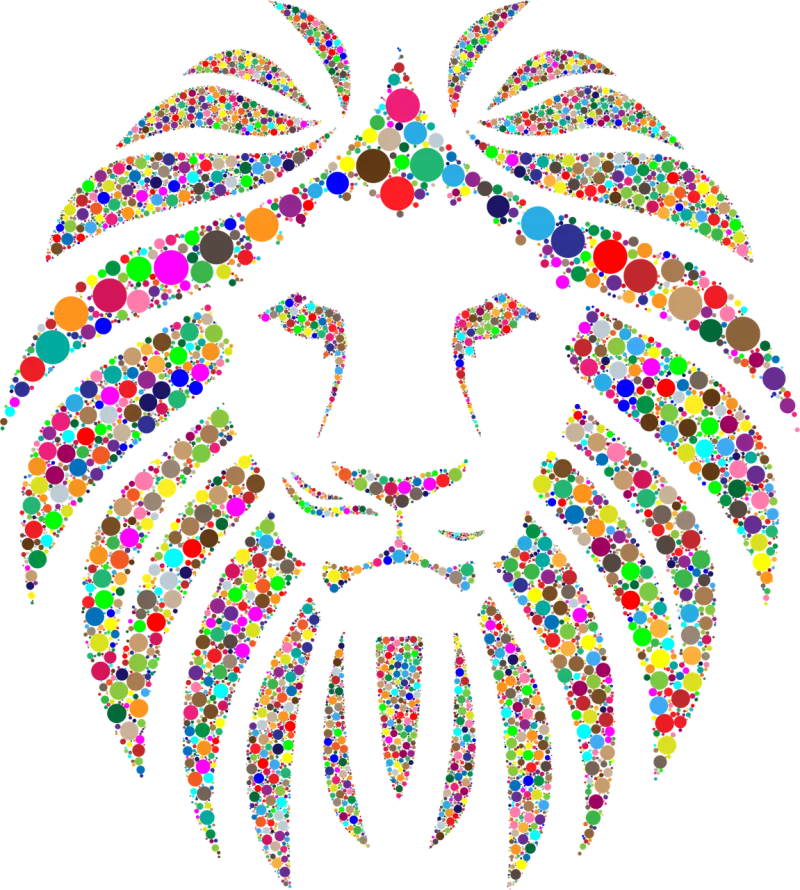 Animal Lion Nature Stickdatei – Tiere