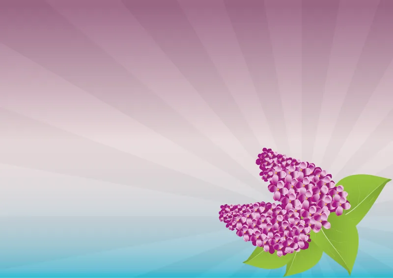 Lilac Flowers Flower background Stickdatei – Blumen