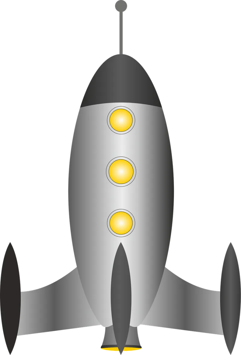 Rocket Spaceship Space travel Stickdatei – Kinder