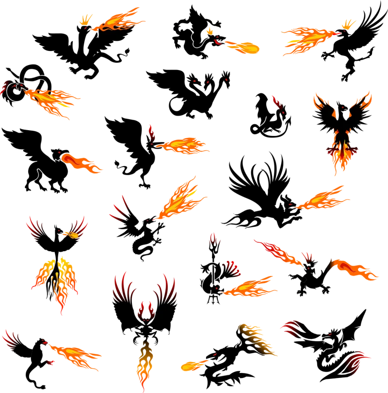 Dragon Phoenix Fire Stickdatei – Fahrzeuge