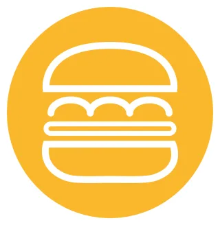 Burger Restaurant Piktogram Stickdatei