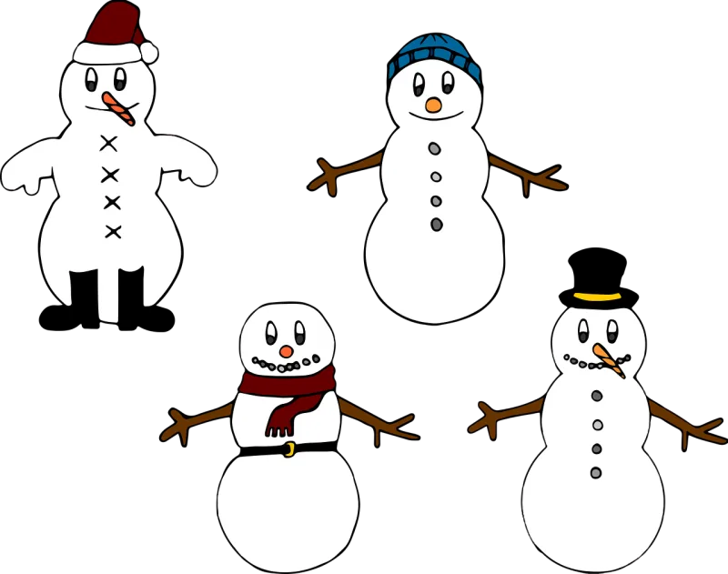 Snowman Winter Christmas Stickdatei – Weihnachten