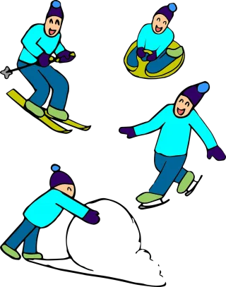 Sports Winter Snow Stickdatei