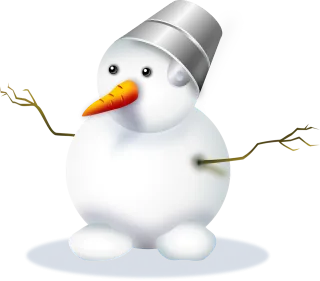 Snowman Snow Nature Stickdatei