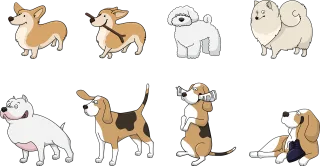 Dog Animal Corgi Stickdatei