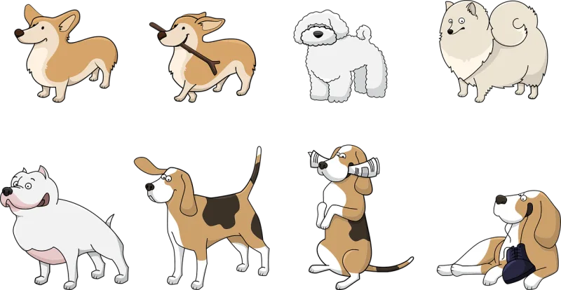 Dog Animal Corgi Stickdatei – Tiere