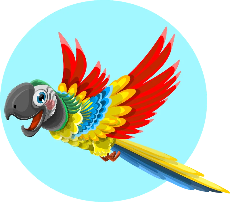 Parrot Nature Animal Stickdatei – Tiere