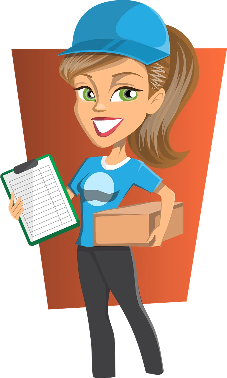 Delivery Girl Courier Stickdatei – Sport