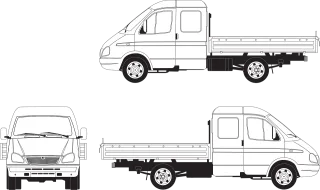 Gas Cargo gazelle Lorry Stickdatei