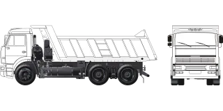 Truck Kamaz Russian truck Stickdatei