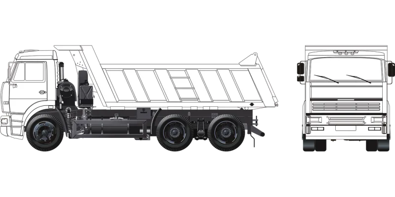 Truck Kamaz Russian truck Stickdatei – Fahrzeuge
