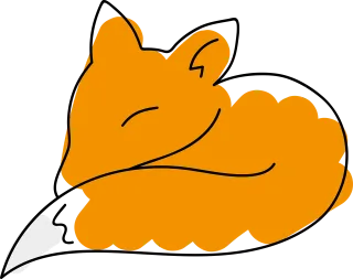 Fox Nature Drawing Stickdatei