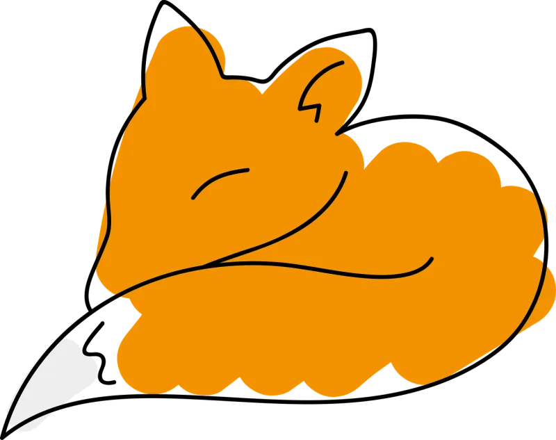 Fox Nature Drawing Stickdatei – Tiere