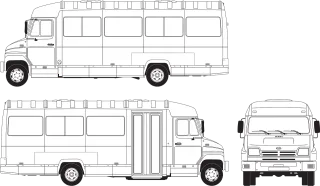Bus Bus zil Zil Stickdatei