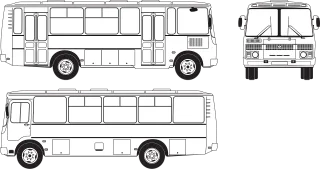 Passenger groove Bus Groove 33025 Stickdatei