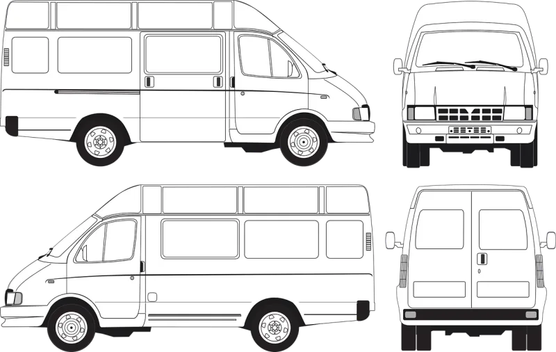 Passenger Bus sable Sobol Stickdatei – Fahrzeuge