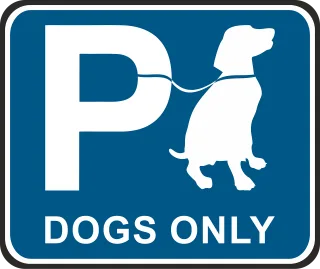 Parking spot Dog Dog parking Stickdatei