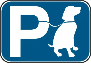 Parking spot Dog Pet Stickdatei