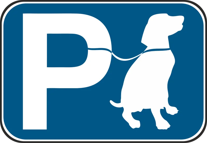 Parking spot Dog Pet Stickdatei – Tiere