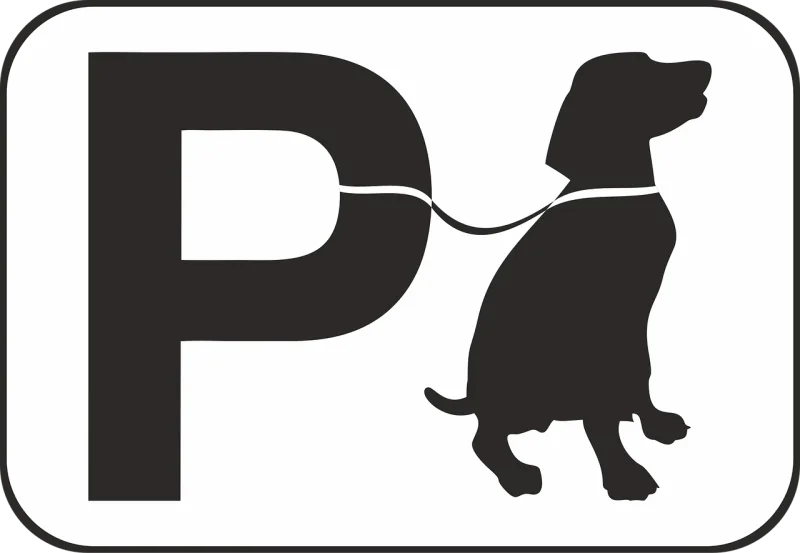 Parking spot Animal Dog Stickdatei – Tiere