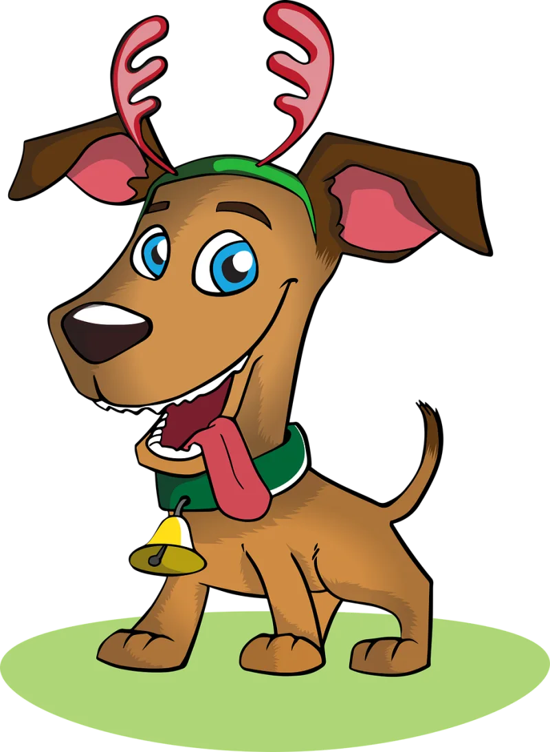 Dog Christmas Nature Stickdatei – Weihnachten