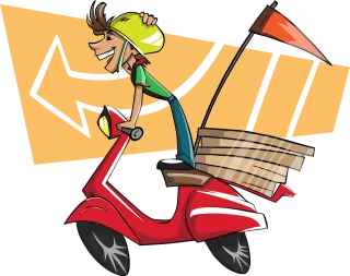 Delivery guy Boy Man Stickdatei
