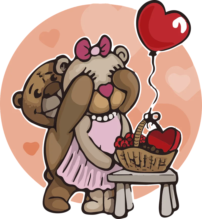 Teddy bear Love Bears Stickdatei – Kinder