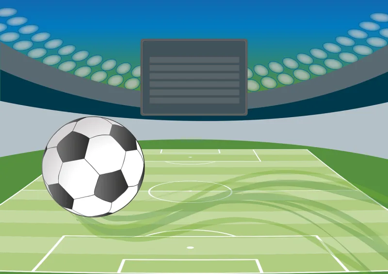 Soccer Stadium Playing field Stickdatei – Sport