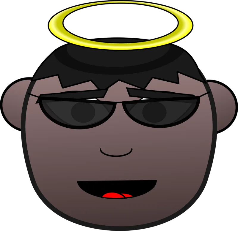 Angel African-american Cool Stickdatei – Weihnachten
