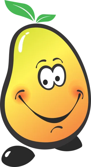 Mango The fruit Funny Stickdatei – Essen & Trinken