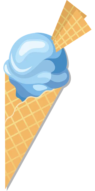 Ice cream Waffle Dessert Stickdatei