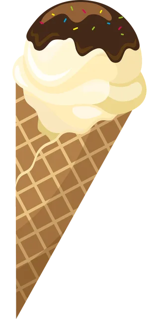 Ice cream Waffle Dessert Stickdatei