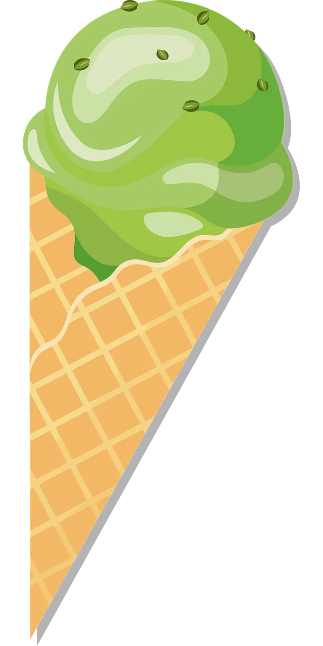 Ice cream Waffle Dessert Stickdatei – Kinder