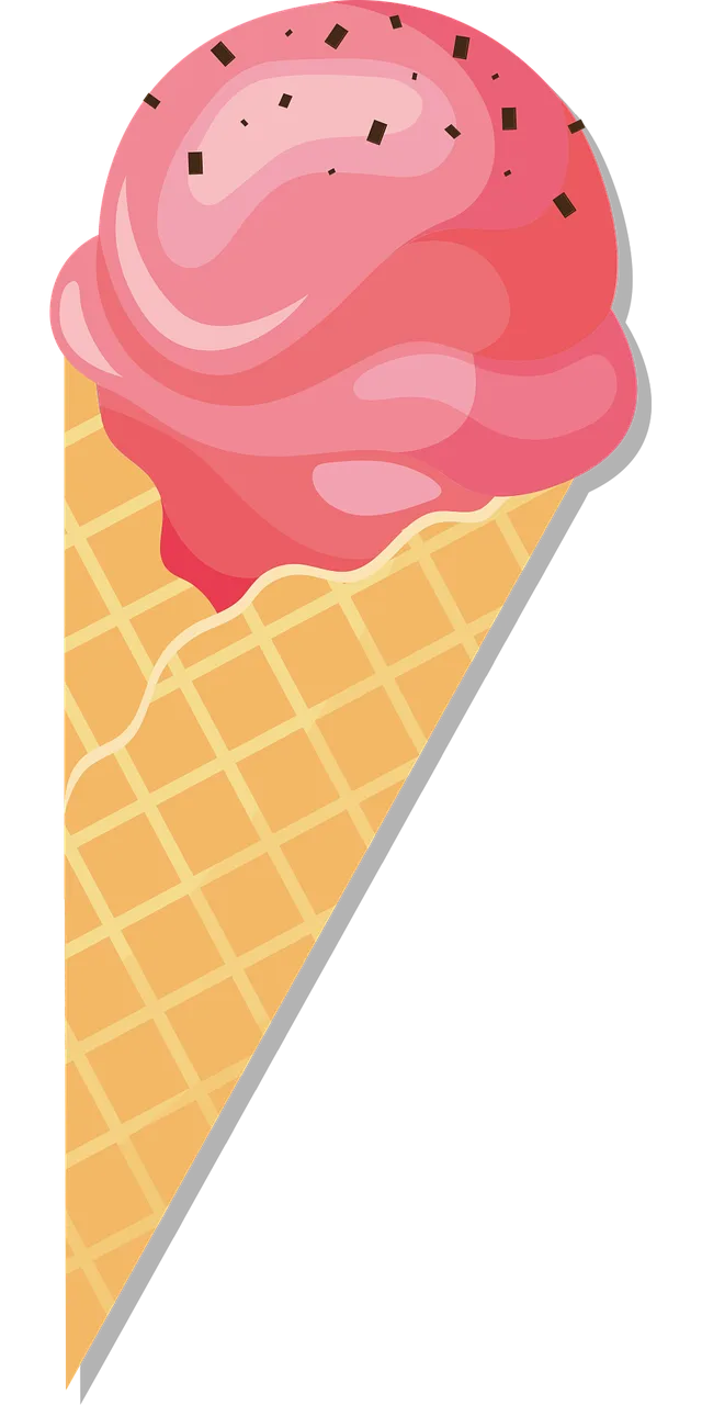 Ice Ice cream Waffle Stickdatei – Kinder