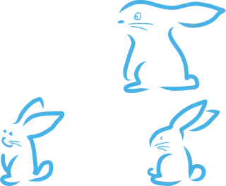 Rabbit Easter Rabbits Stickdatei